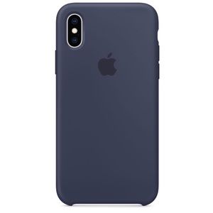 iPhone X Silicone Case - Midnight Blue